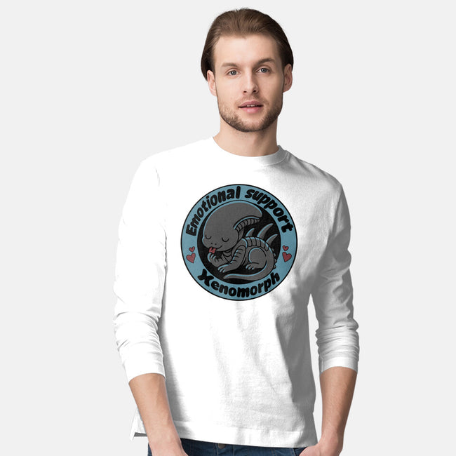 Emotional Support Xenomorph-Mens-Long Sleeved-Tee-Loobs
