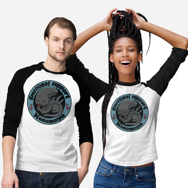 Emotional Support Xenomorph-Unisex-Baseball-Tee-Loobs