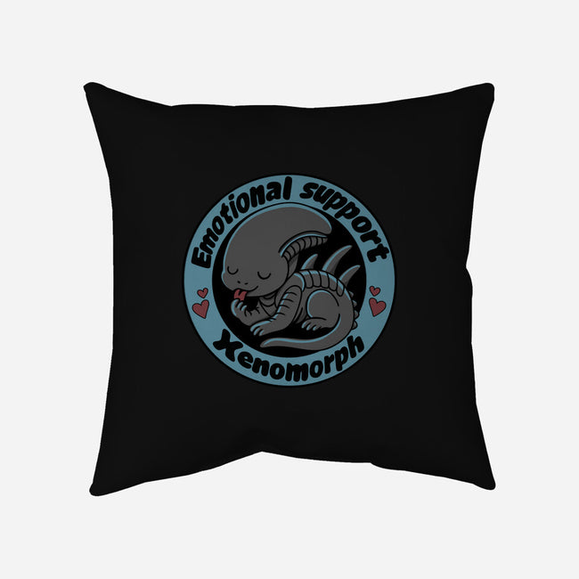 Emotional Support Xenomorph-None-Removable Cover w Insert-Throw Pillow-Loobs