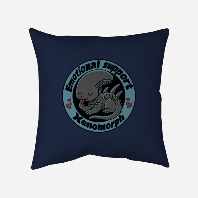 Emotional Support Xenomorph-None-Removable Cover w Insert-Throw Pillow-Loobs