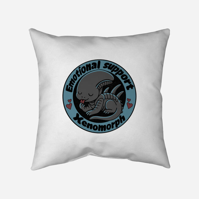 Emotional Support Xenomorph-None-Removable Cover w Insert-Throw Pillow-Loobs
