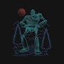 Iron Colossal Neon Lineart-Mens-Premium-Tee-Astrobot Invention