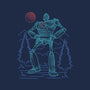 Iron Colossal Neon Lineart-Mens-Premium-Tee-Astrobot Invention