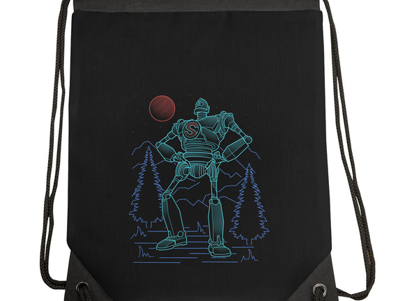 Iron Colossal Neon Lineart