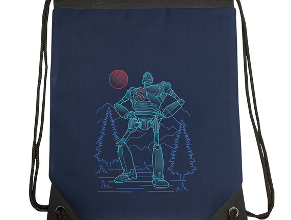 Iron Colossal Neon Lineart