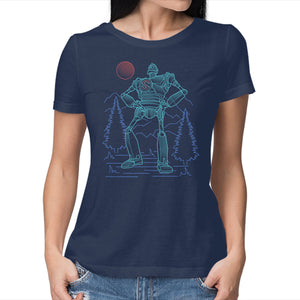 Iron Colossal Neon Lineart