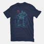 Iron Colossal Neon Lineart-Mens-Premium-Tee-Astrobot Invention