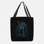 Iron Colossal Neon Lineart-None-Basic Tote-Bag-Astrobot Invention