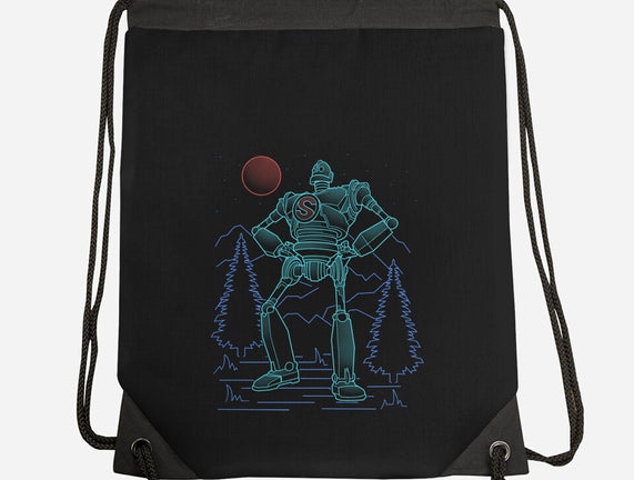 Iron Colossal Neon Lineart