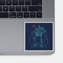 Iron Colossal Neon Lineart-None-Glossy-Sticker-Astrobot Invention