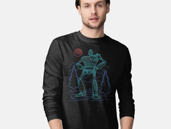 Iron Colossal Neon Lineart