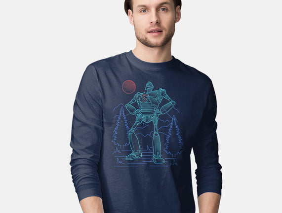 Iron Colossal Neon Lineart