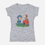 Mega Grief-Womens-V-Neck-Tee-Betmac
