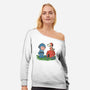 Mega Grief-Womens-Off Shoulder-Sweatshirt-Betmac