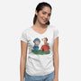 Mega Grief-Womens-V-Neck-Tee-Betmac