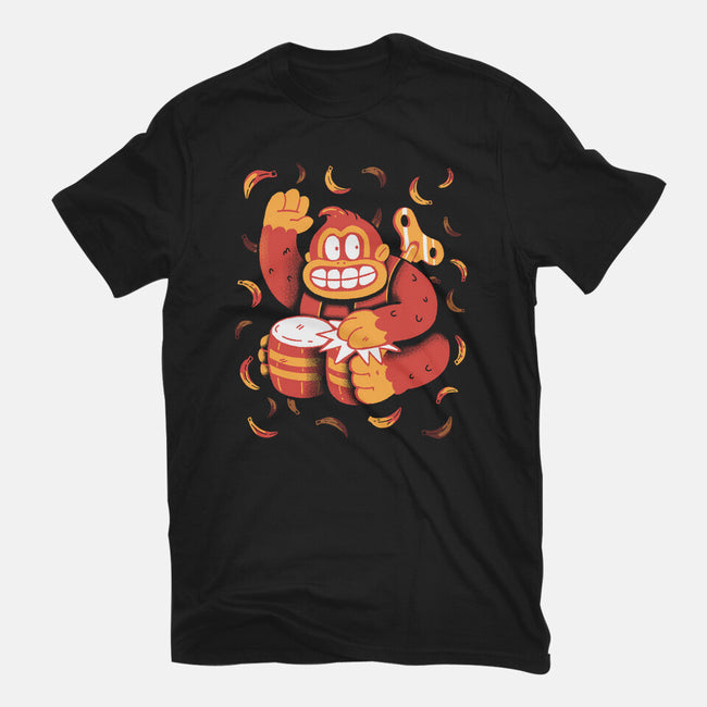 The Gorilla-Womens-Fitted-Tee-8BitHobo