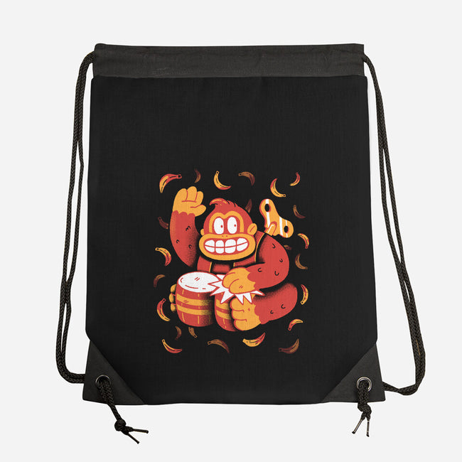 The Gorilla-None-Drawstring-Bag-8BitHobo