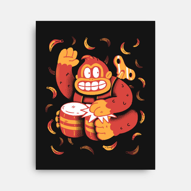 The Gorilla-None-Stretched-Canvas-8BitHobo
