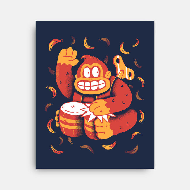 The Gorilla-None-Stretched-Canvas-8BitHobo