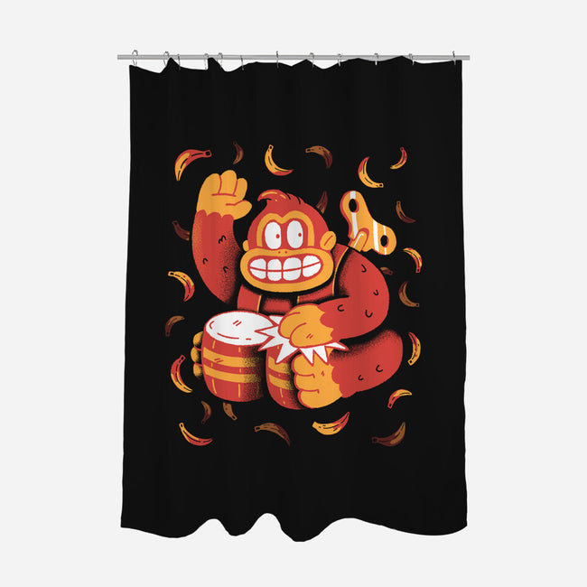 The Gorilla-None-Polyester-Shower Curtain-8BitHobo