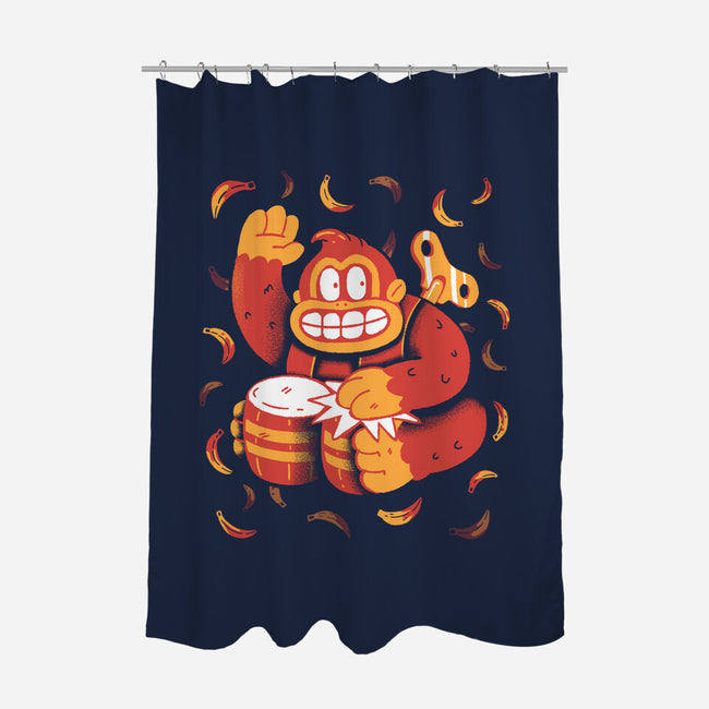 The Gorilla-None-Polyester-Shower Curtain-8BitHobo