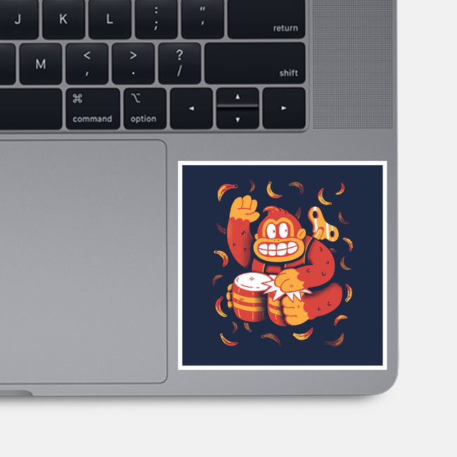 The Gorilla-None-Glossy-Sticker-8BitHobo
