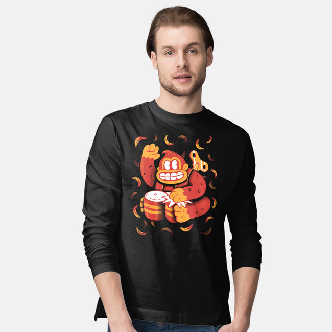 The Gorilla-Mens-Long Sleeved-Tee-8BitHobo