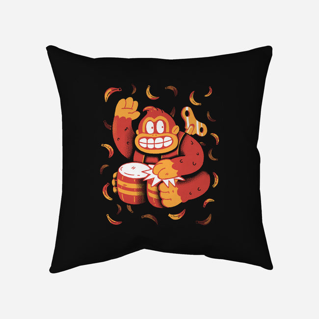 The Gorilla-None-Removable Cover w Insert-Throw Pillow-8BitHobo