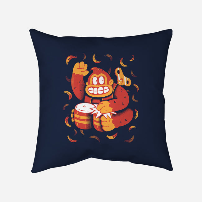 The Gorilla-None-Removable Cover w Insert-Throw Pillow-8BitHobo