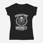 Miskatonic University 1922-Womens-V-Neck-Tee-CarloJ1956