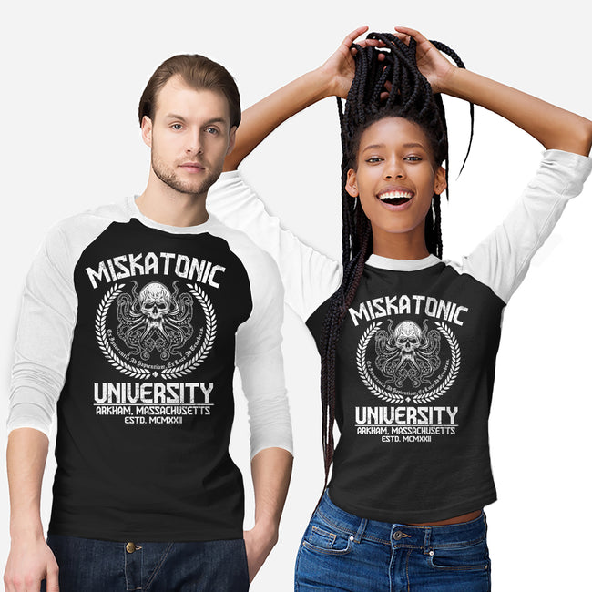 Miskatonic University 1922-Unisex-Baseball-Tee-CarloJ1956