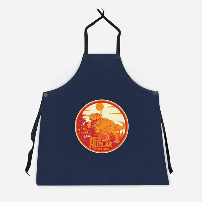Visit Isla Nublar Costa Rica-Unisex-Kitchen-Apron-CarloJ1956