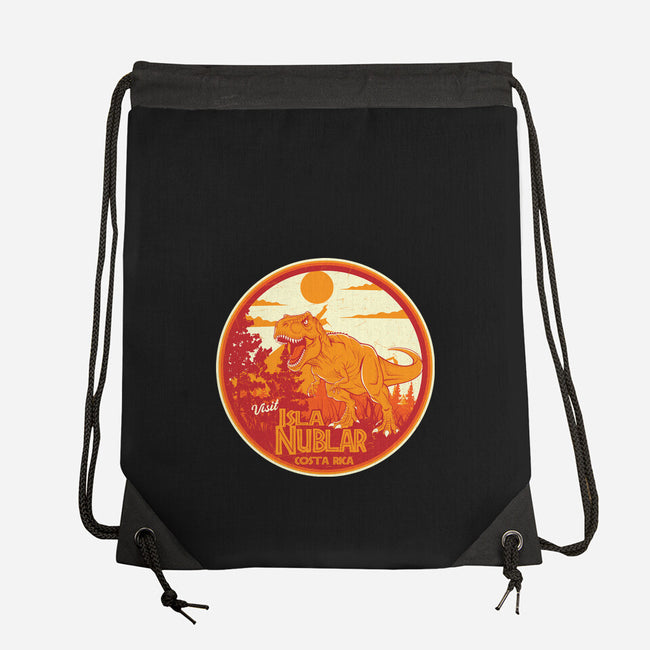 Visit Isla Nublar Costa Rica-None-Drawstring-Bag-CarloJ1956
