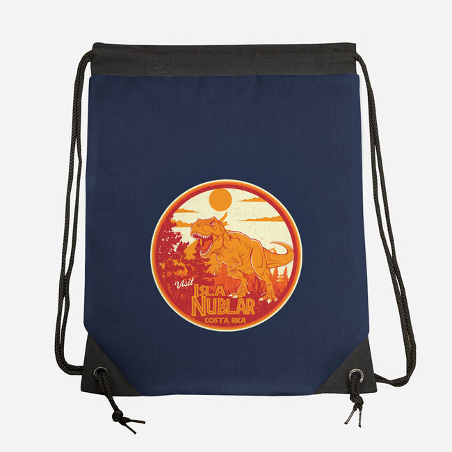 Visit Isla Nublar Costa Rica-None-Drawstring-Bag-CarloJ1956