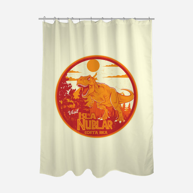 Visit Isla Nublar Costa Rica-None-Polyester-Shower Curtain-CarloJ1956