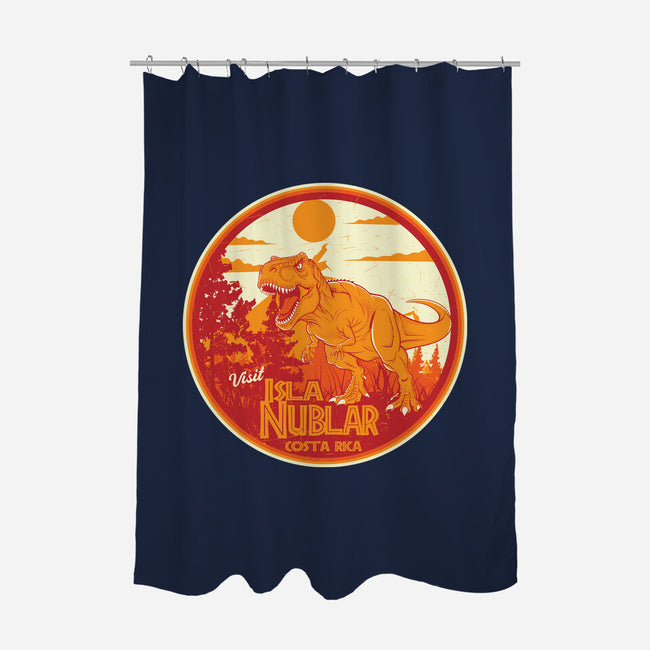 Visit Isla Nublar Costa Rica-None-Polyester-Shower Curtain-CarloJ1956