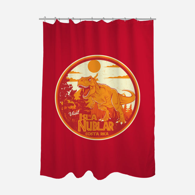 Visit Isla Nublar Costa Rica-None-Polyester-Shower Curtain-CarloJ1956