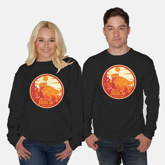 Visit Isla Nublar Costa Rica-Unisex-Crew Neck-Sweatshirt-CarloJ1956