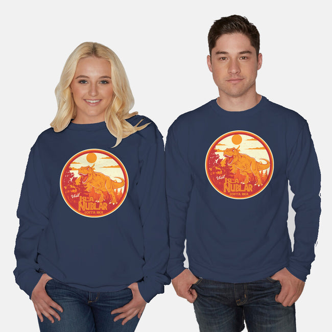Visit Isla Nublar Costa Rica-Unisex-Crew Neck-Sweatshirt-CarloJ1956