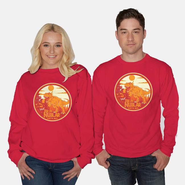 Visit Isla Nublar Costa Rica-Unisex-Crew Neck-Sweatshirt-CarloJ1956