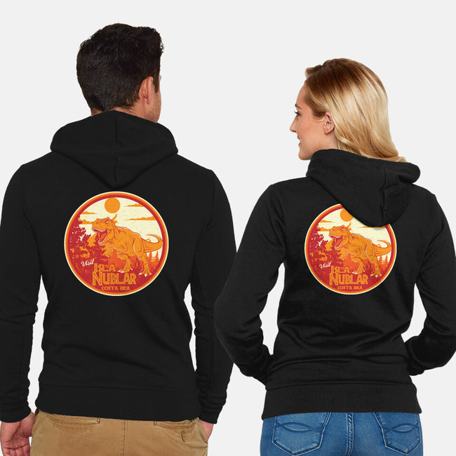 Visit Isla Nublar Costa Rica-Unisex-Zip-Up-Sweatshirt-CarloJ1956