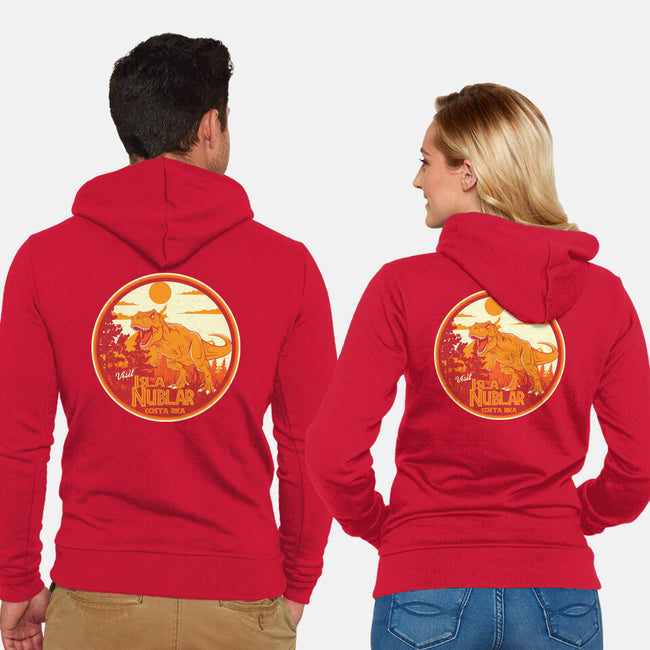Visit Isla Nublar Costa Rica-Unisex-Zip-Up-Sweatshirt-CarloJ1956