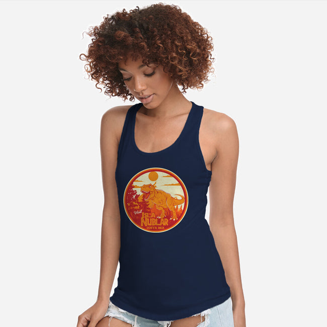 Visit Isla Nublar Costa Rica-Womens-Racerback-Tank-CarloJ1956