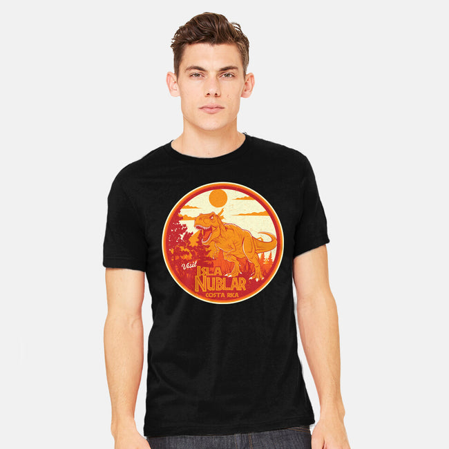 Visit Isla Nublar Costa Rica-Mens-Heavyweight-Tee-CarloJ1956