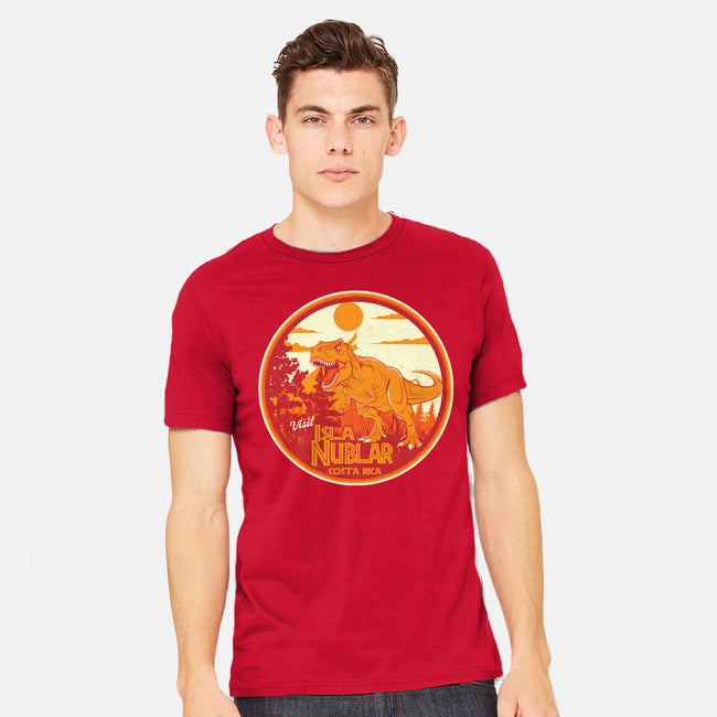 Visit Isla Nublar Costa Rica-Mens-Heavyweight-Tee-CarloJ1956
