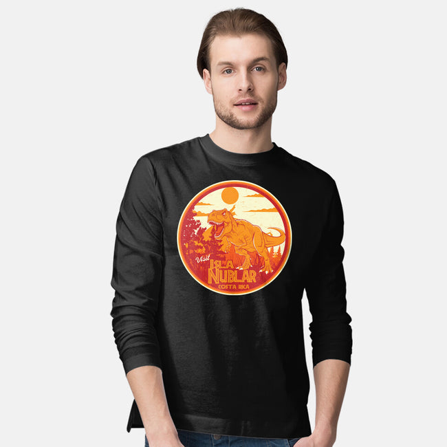Visit Isla Nublar Costa Rica-Mens-Long Sleeved-Tee-CarloJ1956