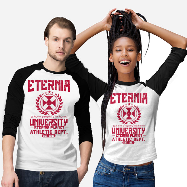 Eternia University-Unisex-Baseball-Tee-CarloJ1956