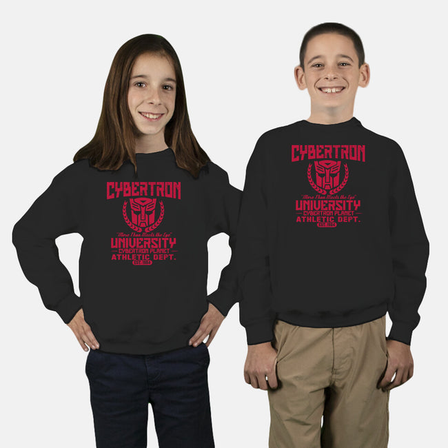 Cybertron University-Youth-Crew Neck-Sweatshirt-CarloJ1956