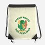 Catch Waves Not Feelings-None-Drawstring-Bag-dandingeroz