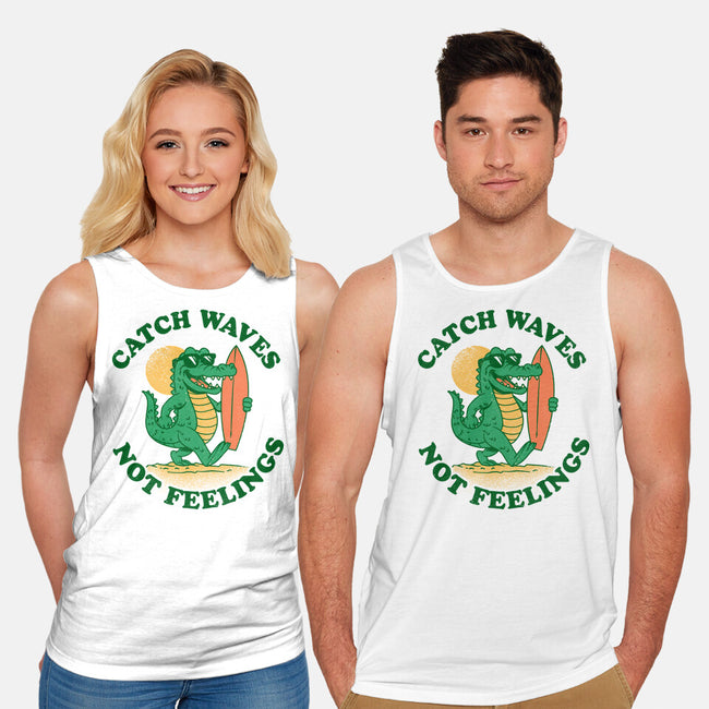 Catch Waves Not Feelings-Unisex-Basic-Tank-dandingeroz